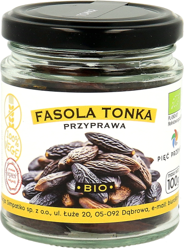 Fasola Tonka przyprawa BIO bezglutenowa 100 g - Pięć Przemian