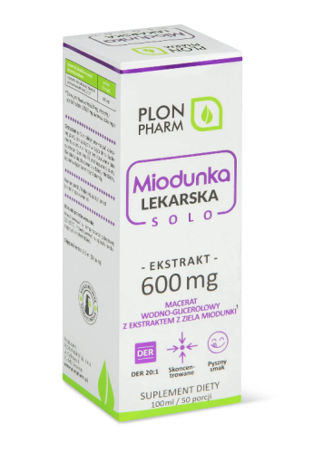 Miodunka Lekarska 20:1 ekstrakt 100 ml - Plon Pharm