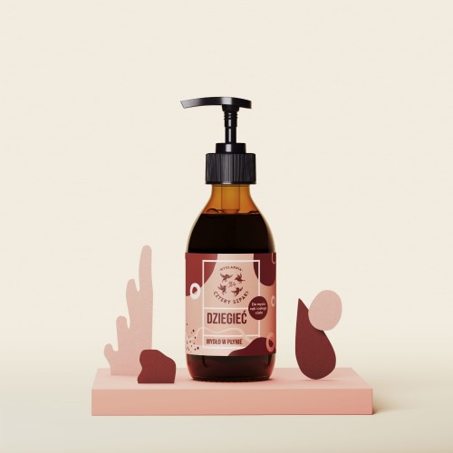 Dziegieć naturalne mydło w płynie na problemy skórne 300 ml - Cztery Szpaki