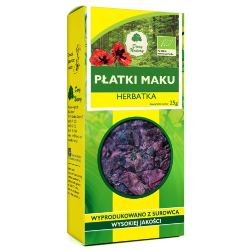 Mak płatki EKO 25 g - Dary Natury