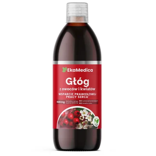 Głóg z owoców i kwiatów 500 ml - EkaMedica