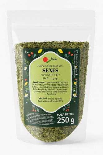 Senes liść cięty suplement diety 250 g - Runo