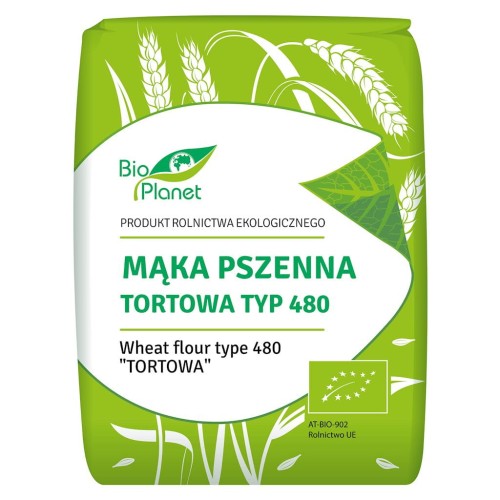Mąka pszenna tortowa TYP 480 BIO 1 kg - Bio Planet