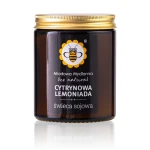 Cytrynowa Lemoniada świeca z wosku sojowego 180 ml - Miodowa Mydlarnia