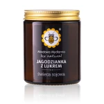 Jagodzianka z Lukrem świeca z wosku sojowego 180 ml - Miodowa Mydlarnia