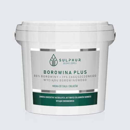 Borowina plus maska do ciała i okładów 1 kg - Sulphur Busko Zdrój