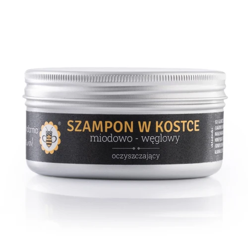 Szampon w kostce miodowo-węglowy 70 g - Miodowa Mydlarnia