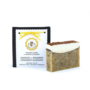 Mydło naturalne Awokado z Jedwabiem i Mniszkiem Lekarskim 95 g - Miodowa Mydlarnia