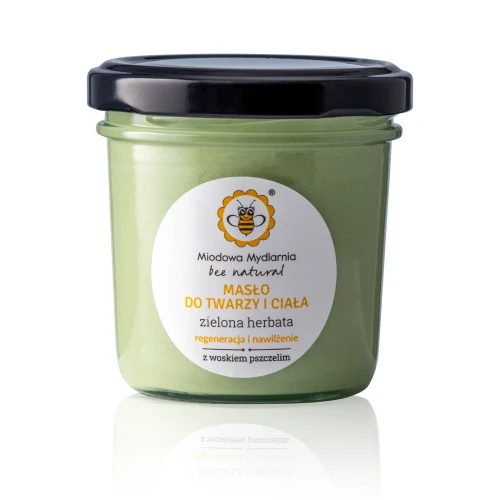 Masło do twarzy i ciała Zielona Herbata 65 g - Miodowa Mydlarnia