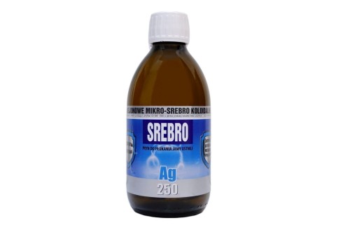 Niejonowe mikro-srebro koloidalne Ag 250 (25 ppm) 300 ml - Pro Aktiv