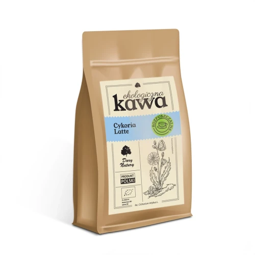 Kawa zbożowa z Cykorią Latte rozpuszczalna EKO 150 g - Dary Natury