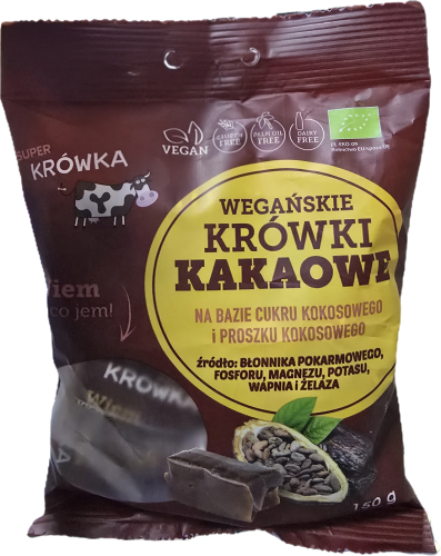 Krówki kakaowe bezglutenowe BIO 150 g - Super Krówka