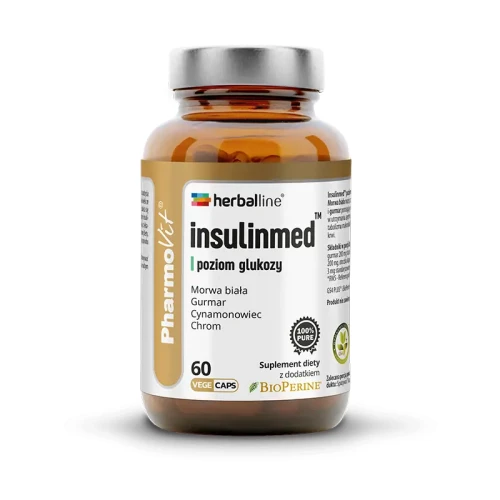 Insulinmed™ poziom glukozy Herballine 60 kapsułek vege - PharmoVit