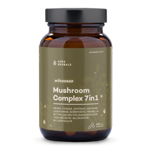 Mycodrop Mushroom Complex 7 w 1 kompleks grzybów 60 kapsułek - Aura Herbals