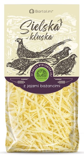 Makaron z jajami bażancimi krajanka 250 g - Bartolini