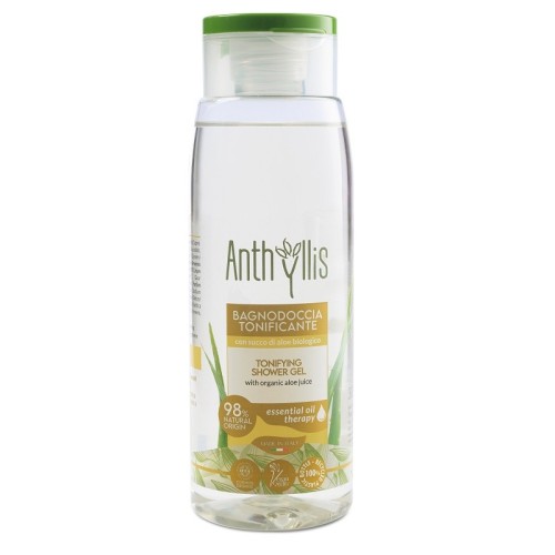 Bio żel pod prysznic tonizujący, z organicznym sokiem z aloesu, miętą i cytryną 300 ml - Anthyllis