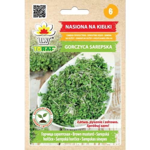 Gorczyca Sarepska nasiona na kiełki 30 g - Toraf