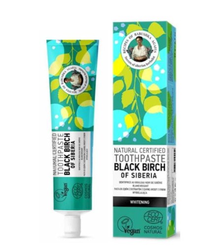 Naturalna pasta do zębów z Czarną Brzozą 85 g - Recepty Babci Agafii