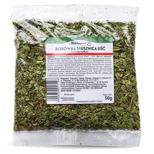 Borówka brusznica liść 50 g - Herbapol Kraków
