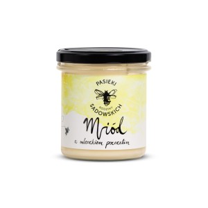 Miód z mleczkiem pszczelim 430 g - Pasieki Rodziny Sadowskich