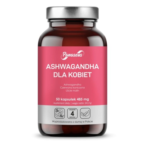 Ashwagandha dla kobiet 50 kapsułek roślinnych - Panaseus