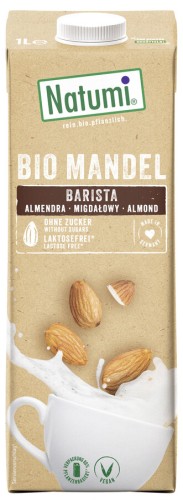 Napój migdałowy barista bez dodatku cukrów BIO 1 l - Natumi