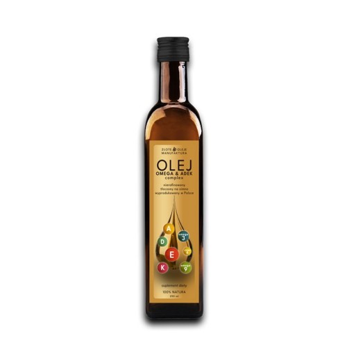 Olej Omega & ADEK complex 250 ml - Złote Oleje Manufaktura