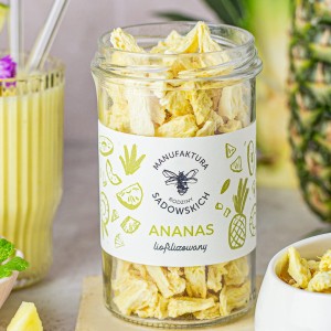 Ananas liofilizowany 75 g - Pasieki Rodziny Sadowskich