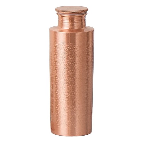 Butelka miedziana na wodę Flower of Life 700 ml - Forrest and Love