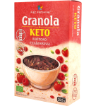 Granola KETO malinowo-truskawkowa bezglutenowa BIO 250 g - Pięć Przemian