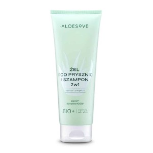 PRZECENA! (krótki termin) Żel pod prysznic i szampon 2w1 250 ml - Aloesove