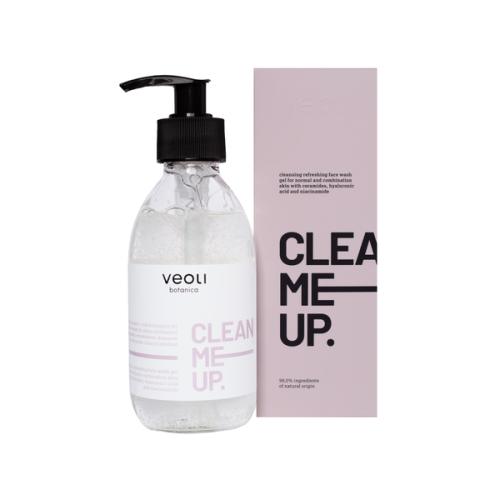 Oczyszczająco-odświeżający żel do mycia twarzy Clean me Up 190 ml - Veoli Botanica