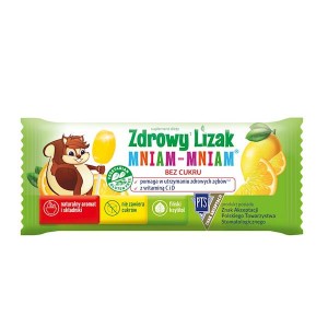 PRZECENA! (krótki termin) Zdrowy lizak Mniam-Mniam Cytryna z witaminą C i D - Starpharma