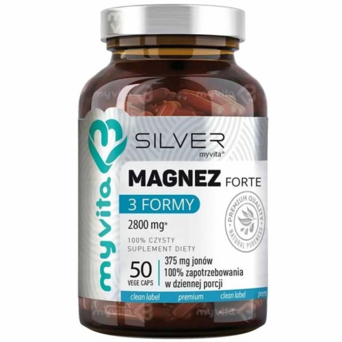 Silver Magnez 3 formy Forte 50 kapsułek - MyVita
