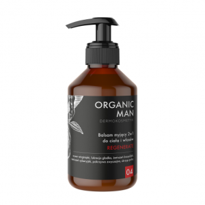 PRZECENA! (krótki termin) Balsam myjący do ciała i włosów 2 w 1 regenerujący Organic Man 250 g - Organic Life