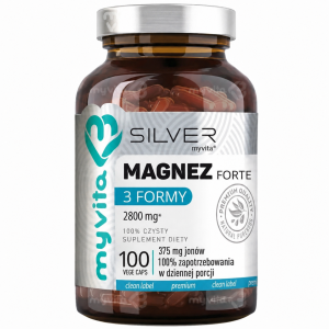 Silver Magnez 3 formy Forte 100 kapsułek - MyVita