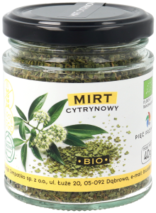 Mirt cytrynowy BIO bezglutenowy 40 g - Pięć Przemian