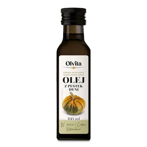 Olej z pestek dyni zimnotłoczony 100 ml - Olvita