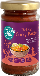 Pasta tajska czerwone curry BIO bezglutenowa 120 g - Terrasana