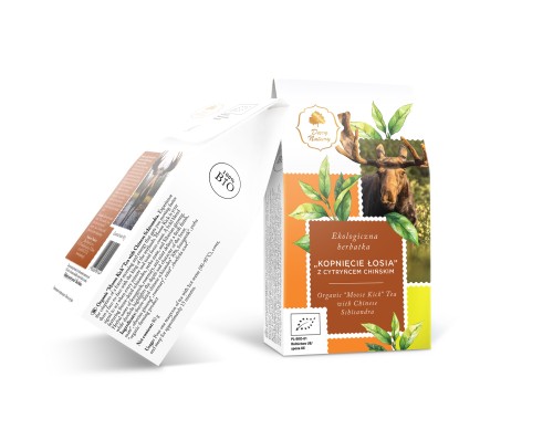 Herbatka "Kopnięcie Łosia" z cytryńcem chińskim EKO 80 g - Dary Natury