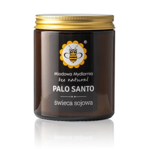 Palo Santo świeca z wosku sojowego 180 ml - Miodowa Mydlarnia