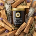 Palo Santo świeca z wosku sojowego 180 ml - Miodowa Mydlarnia