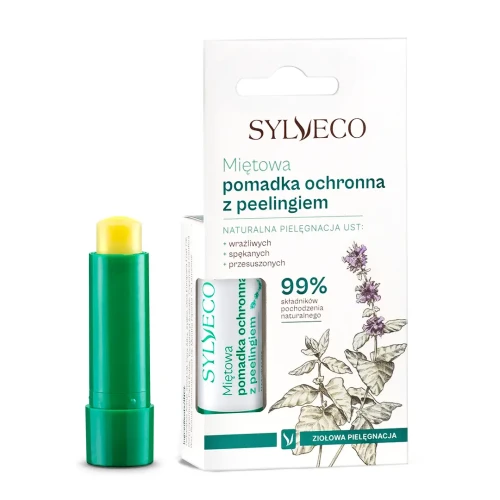 Miętowa pomadka z peelingiem 4,6 g - Sylveco