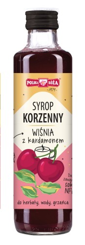 Syrop korzenny wiśnia z kardamonem 250 ml - Polska Róża