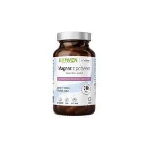 Magnez z potasem 4 x Mg 4 formy magnezu 100 kapsułek - Biowen