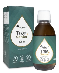 Tran Senior olej z wątroby dorsza 200 ml - Aliness