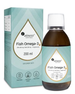 Fish Omega 3 trójglicerydy 200 ml - Aliness