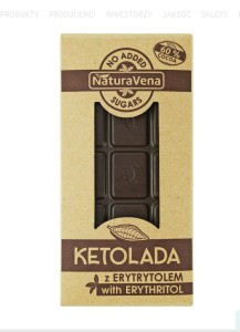 Ketolada czekolada gorzka 60% 100 g - NaturaVena