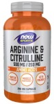 Arginine & Citrulline Arginina i Cytrulina 500/250 mg 240 kapsułek wege - Now Sports
