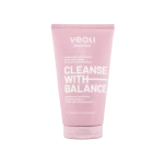 Oczyszczająco peelingujący żel do mycia twarzy do skóry tłustej i mieszanej Cleanse with Balance 150 ml - Veoli Botanica